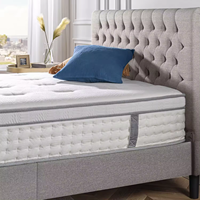 Matelas hybride à ressorts Bonnel/Pocket avec mousse à mémoire de forme, latex naturel, mousse orthopédique, garantie 20 ans, matelas compressé