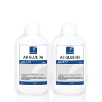 Résine époxy à haute résistance à la chaleur Colle AB Liquide cyan clair ou rouge Partie Colle AB Époxy
