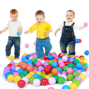 Wholesale Thick Strong PE Colorful Baby Cheap Kids Toddler Playground Plastic Soft Anti-flexible Ocean Ball Pit Ball