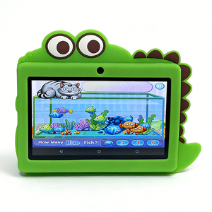 Free Customization OEM <b>7</b> Inch Frog Educational School Learning <b>Tablet</b> PC with Android 15 4+64GB Wi-Fi Anti-Drop Protective Case - Product Image 1