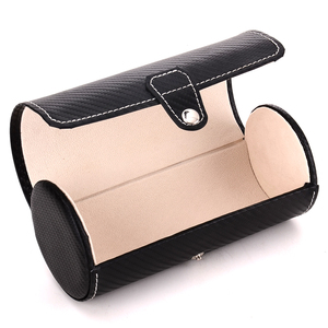 3-bit watch box round jewelry storage box pu leather electronic watch packaging box
