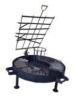 Barbecue à feu ouvert au bois pour jardin et cour arrière