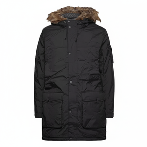 แจ็กเก็ตยาวหุ้มฉนวนกันความร้อนสำหรับผู้ชายมีปกเสื้อมีฮู้ดขนาดพิเศษโลโก้ออกแบบได้ตามต้องการสำหรับแบรนด์แฟชั่นกลางแจ้ง - Product Image 1