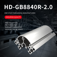 4080 support d'angle profilé d'extrusion d'aluminium en alliage d'aluminium 8840 T anodisation de fente pour cadre de poste de travail industriel
