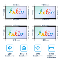 Pantalla Táctil Digital Signage de 43/55/65 Pulgadas, Rk3568, 4K UHD, 500Nits, IP65, para Tiendas Minoristas, Montaje en Pared Interior, Centro Comercial