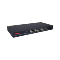 Commutateurs Poe 100Mbps AI 24 ports sortie de commutateur ethernet poe 24v 48v 52v commutateur poe 24 ports avec 4 liaisons montantes RJ45 2Giga SPF