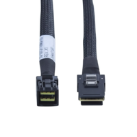 Cable interno de alta definición Mini SAS de ángulo recto SFF-8643 a SFF-8087 Tipo-C a Tipo-C, 100 ohmios, 6 Gb/s