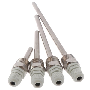 Aanpasbare 50-200Mm Roestvrijstalen Termowell-Draden Met 1/2 \ "Npt-Connectoren Voor Temperatuursensoren Oem Ondersteund - Product Image 1