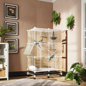 Vendita calda universale Plaid ferro gabbie per uccelli piccolo canarino artigianato produzione forniture per animali domestici - Product Image 4