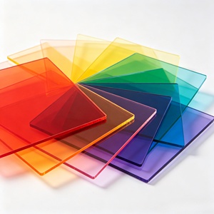 Lámina de Acrílico PMMA Transparente de Color, Placa de Plástico Sólido, Panel de Moldeo y Corte Personalizado para Decoración de Exhibiciones - Product Image 1