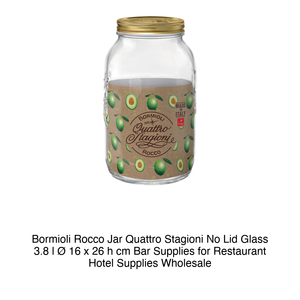 โถแก้ว Bormioli Rocco 4 Stagioni ขนาด 3.8 ลิตร สูง 26 ซม. เส้นผ่านศูนย์กลาง 16 ซม. ไม่มีฝาปิด - Product Image 2