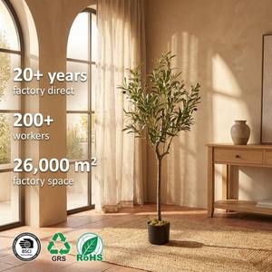 Arbre d'olivier artificiel en gros, design détachable, tronc en PE, plante artificielle en pot pour intérieur/extérieur, maison, bureau, prix abordable, OEM - Product Image 6