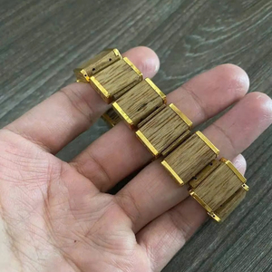 Pulsera de Agarwood Natural Premium, Hecha a Mano con Cuentas de Madera de Oud, Pulsera Elástica, Joyería Espiritual para Meditación Budista - Product Image 1