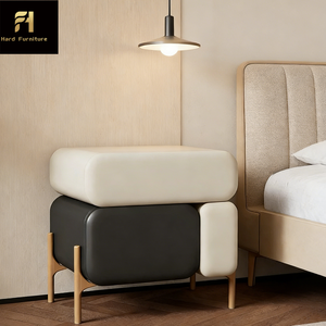 โต๊ะข้างเตียงไม้เนื้อแข็งสไตล์ครีม ปี 2026 ตู้เก็บของขนาดเล็กสำหรับอพาร์ทเม<span class=keywords><strong>น</strong></span>ต์ ห้อง<span class=keywords><strong>น</strong></span>ั่งเล่<span class=keywords><strong>น</strong></span> และโรงแรม - Product Image 1