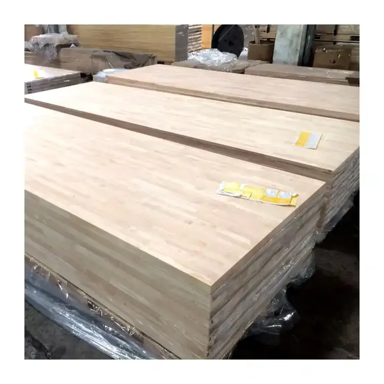 AA AB Red Oak Finger Jointed Board Rubber Wood