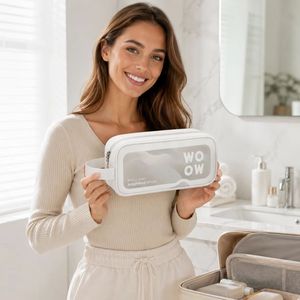 Custom Logo Beauty <b>Storage</b> Bag Transparent PVC Travel Cosmetic Case <b>Makeup</b> Toiletry Organizer OEM ODM Wholesale - Product Image 5