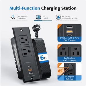 Chúng tôi bàn ổ cắm/lõm <span class=keywords><strong>Power</strong></span> Strip với <span class=keywords><strong>USB</strong></span> C nhanh chóng sạc hội nghị lõm Outlet,Space-<span class=keywords><strong>Saver</strong></span> cho đồ nội thất bên bảng - Product Image 3