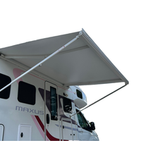 Auvent de caravane léger et économique, entièrement fermé, résistant aux intempéries et à la corrosion, pour petites caravanes, table télescopique W5500 pour camping-car
