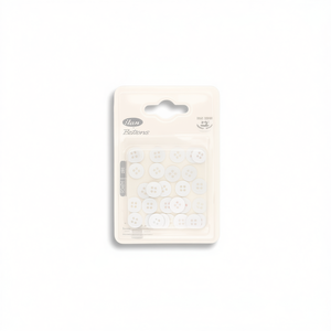 Bottoni Ilan 10mm 32 pezzi Bianchi 4 fori - Product Image 1