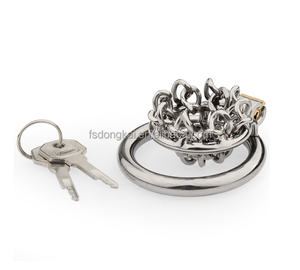 在庫あり 大人用貞操帯 ステンレス鋼 欲望抑制リング 性交用 大人向け商品 男性用貞操帯デバイス - Product Image 4