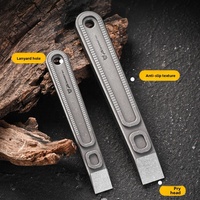 Mini-casse-croix EDC en alliage de titane léger, outil portable de camping et d'autodéfense, type de pointe : sans pointe