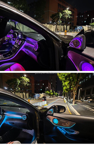 Luz Ambiental Interior de 64 Colores, Altavoz Giratorio 4D para <span class=keywords><strong>Mercedes</strong></span> Benz <span class=keywords><strong>Clase</strong></span> <span class=keywords><strong>C</strong></span> <span class=keywords><strong>W205</strong></span> 2015-2021, Accesorios de Decoración para Automóvil - Product Image 2