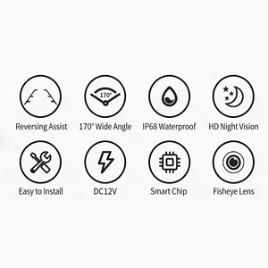 <span class=keywords><strong>Cámara</strong></span> <span class=keywords><strong>de</strong></span> Reversa AHD 1080P Integrada en la Manija <span class=keywords><strong>de</strong></span> la <span class=keywords><strong>Puerta</strong></span> del Automóvil para Audi A3, A4L, Volkswagen Touran y Tiguan - Product Image 4