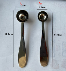 Cucharas Medidoras <span class=keywords><strong>de</strong></span> Café <span class=keywords><strong>de</strong></span> Acero Inoxidable con Mango Largo, Cucharas <span class=keywords><strong>de</strong></span> <span class=keywords><strong>Matcha</strong></span> Portátiles Ecológicas, Cucharas para Remover Té, Granos <span class=keywords><strong>de</strong></span> Café y Té - Product Image 3