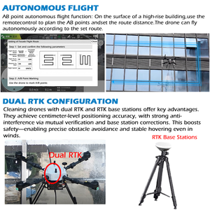 Профессиональный дрон JIUSI для высотной очистки зданий под высоким давлением, многофункциональный БПЛА с двойной камерой, дальность 15 км - Product Image 4