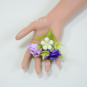 Ramo de Rosas de Diamantes Simulados Dongchen Crafts, Flor de Seda de 4 cm, Accesorio de Fotografía para Bodas, Decoración - Product Image 1