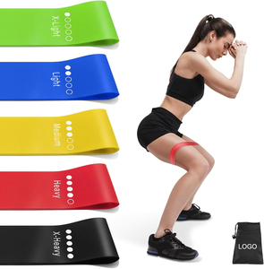 Set di Fasce Elastiche per Esercizi con 5 Livelli di Resistenza, Fasce Multicolore per Allenamento Indoor <span class=keywords><strong>e</strong></span> Outdoor, per il Rafforzamento delle Gambe - Product Image 1