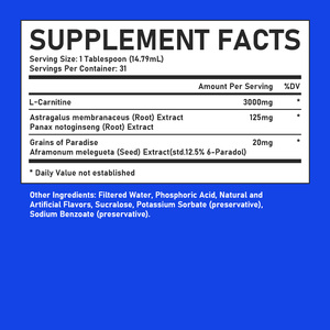Supports Fat Metabolism Slimming Oral Liquid L-Carnitine Thermogenesis Boosting Dietary Liquid <b>Supplement</b> - Product Image 2