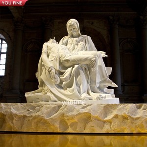 Iglesia personalizada decoración religiosa estatua de mármol Marí<span class=keywords><strong>a</strong></span> y Jesús - Product Image 3