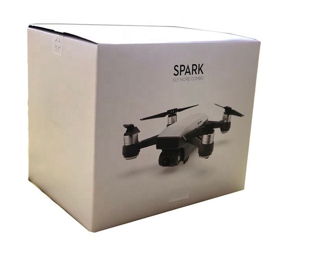 Portable Folding Drones Packaging Box Custom Design Smart Electronics Packaging Box Buckle Bottom Paper Box