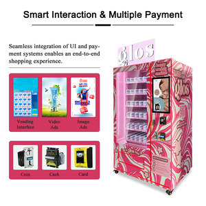 24/7 Hoạt Động Màn Hình Cảm Ứng Máy Bán Hàng Tự Động Báo Chí Trên Móng Tay Máy Bán Hàng Tự Động Trang Điểm Máy Bán Hàng Tự Động Cho Móng Tay Nghệ Thuật - Product Image 3