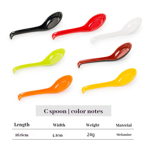 Surtido de juegos de vajilla de estilo japonés, proveedor de melamina, juego de cucharas, cubiertos, cuchara China reutilizable, cuchara de comida - Product Image 2