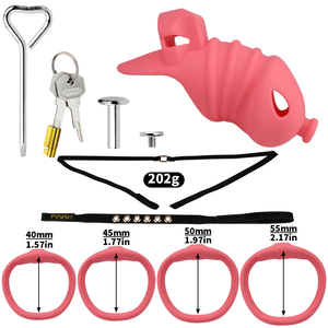 男性チャスティティケージ軽量チャスティティベルトペニスリング付きシリコン中空ディルドSexToy男性用 - Product Image 6