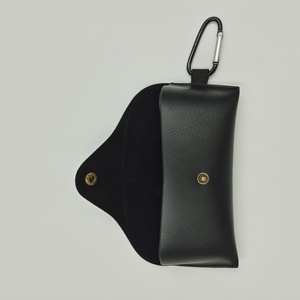 กล่องใส่แว่นตาหนัง PU คุณภาพสูง แบบสั่งทำพิเศษ ทรงสี่เหลี่ยมผืนผ้า ลายทางสีดำ นุ่ม แข็งปานกลาง พกพาสะดวก ป้องกันแสงสีฟ้า - Product Image 4