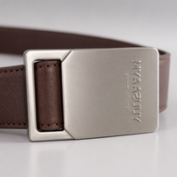 Boucles de ceinture pour hommes d'affaires, logo gravé sur mesure, alliage de zinc, métal résistant à la rouille, anti-rayures, pour ceinture en cuir