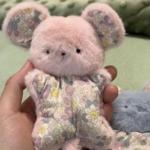 Muñeco de Peluche Hecho a Mano Súper Lindo, Bolsa Antiestrés, Cerdo Ratón, Regalo DIY, Material de Peluche Corto para Jóvenes - Product Image 2