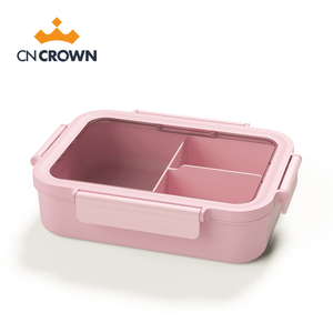 Fiambrera <span class=keywords><strong>rectangular</strong></span> de plástico sin BPA CNcrown 2024, contenedor de comida Tiffin de 1320ML para adultos, fiambrera Bento para adultos - Product Image 1