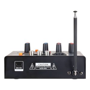 Pack de mixage DJ avec deux micros radio VHF noirs MXW 5 - Product Image 2