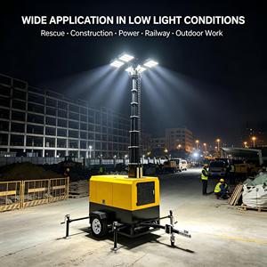 Générateur à manivelle sur pieds 4xLED 5KW pour l'entretien extérieur - Product Image 1