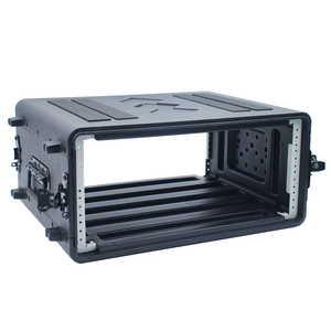 Thùng rack di động bằng nhựa PE, loại OEM ODM, dành cho amply âm thanh, kích thước 19'' 2U 4U 6U 8U 10U 12U 14U 16U, độ sâu 15'', dùng cho vận chuyển đường bộ - Product Image 2