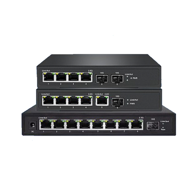 Multi-Gigabit Web Smart Managed 4 8 Port 2.5G PoE Switch with 10G SFP+