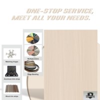 Tablero de Melamina MDF de 7x9 pies, Tacto Cálido, Grosor Personalizado, Resistente al Fuego y a la Humedad, Madera Transparente para Cocina, Baño, Apartamento, Hotel