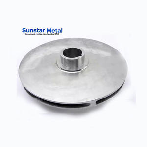 铸造厂优化性能封闭式高压泵叶轮不锈钢/铁/碳钢12叶片 - Product Image 1