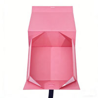 Boîte d'emballage cadeau en gros, boîte en papier pliable pour vêtements avec fermeture magnétique et ruban, boîte de rangement pliable personnalisée