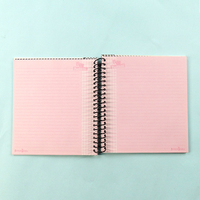 Carnets de journaux à spirale en vrac avec impression rose, agenda, bloc-notes personnalisé avec anges, à la mode