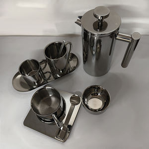 Tazza da tè con Design elegante con Logo personalizzato disponibile in <span class=keywords><strong>acciaio</strong></span> inossidabile Set di tazze da caffè con vassoio a cucchiaio - Product Image 5